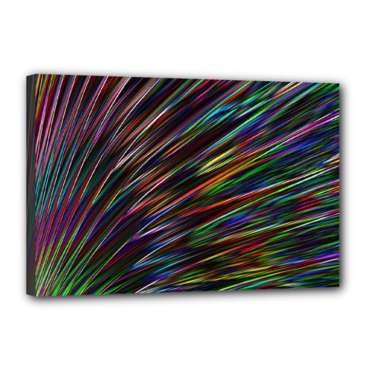 Texture Colorful Abstract Pattern Canvas 18  x 12 