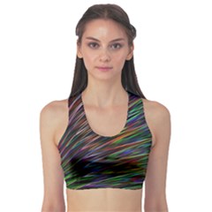 Texture Colorful Abstract Pattern Sports Bra by Amaryn4rt