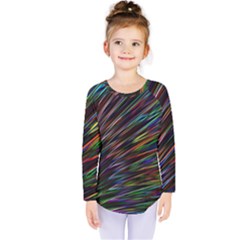 Texture Colorful Abstract Pattern Kids  Long Sleeve Tee