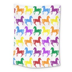 Colorful Horse Background Wallpaper Medium Tapestry by Amaryn4rt