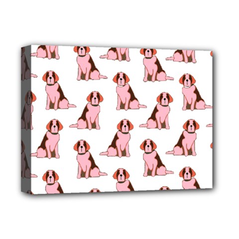 Dog Animal Pattern Deluxe Canvas 16  X 12   by Amaryn4rt