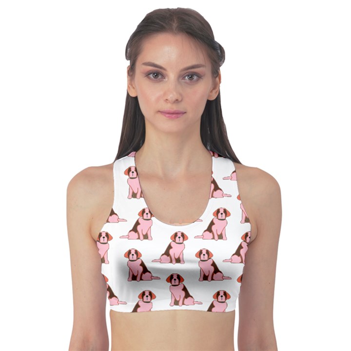 Dog Animal Pattern Sports Bra