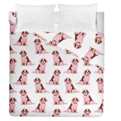 Dog Animal Pattern Duvet Cover Double Side (queen Size)