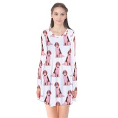 Dog Animal Pattern Flare Dress