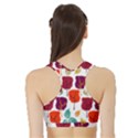 Tree Pattern Background Sports Bra with Border View2