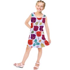 Tree Pattern Background Kids  Tunic Dress