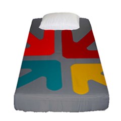 Arrows Center Inside Middle Fitted Sheet (single Size)