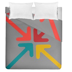 Arrows Center Inside Middle Duvet Cover Double Side (queen Size)