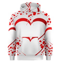 Love Red Hearth Men s Pullover Hoodie