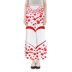 Love Red Hearth Maxi Skirts by Amaryn4rt