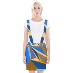 Abstract Background Pattern Suspender Skirt