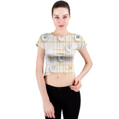 Icon Media Social Network Crew Neck Crop Top by Amaryn4rt