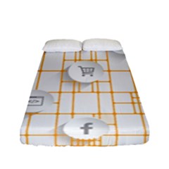 Icon Media Social Network Fitted Sheet (full/ Double Size)