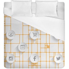 Icon Media Social Network Duvet Cover (king Size)