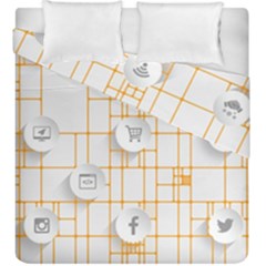 Icon Media Social Network Duvet Cover Double Side (king Size)