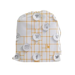 Icon Media Social Network Drawstring Pouches (extra Large) by Amaryn4rt