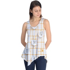 Icon Media Social Network Sleeveless Tunic by Amaryn4rt