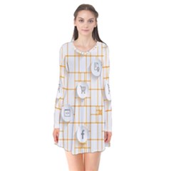 Icon Media Social Network Flare Dress