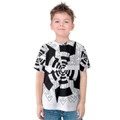 Arrows Top Below Circuit Parts Kids  Cotton Tee