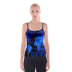 Network Networking Europe Asia Spaghetti Strap Top by Amaryn4rt