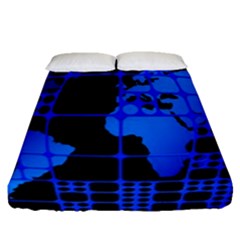 Network Networking Europe Asia Fitted Sheet (queen Size)