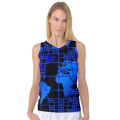 Network Networking Europe Asia Women s Basketball Tank Top