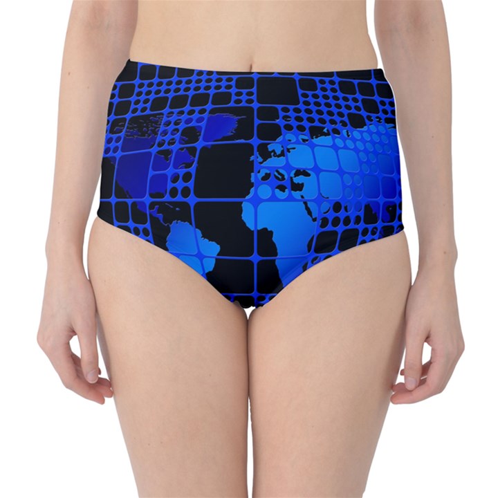 Network Networking Europe Asia High-Waist Bikini Bottoms