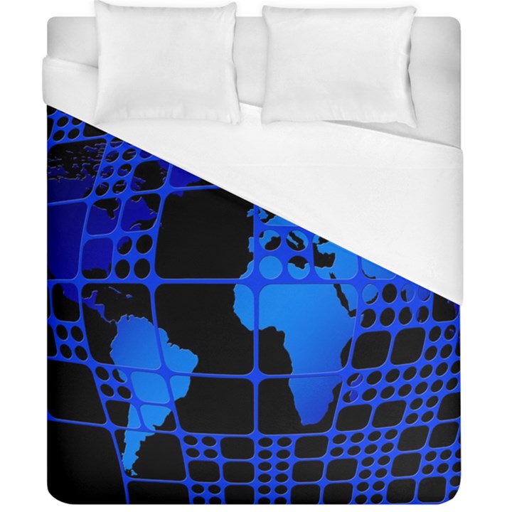 Network Networking Europe Asia Duvet Cover (California King Size)