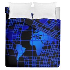 Network Networking Europe Asia Duvet Cover Double Side (queen Size)