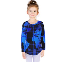 Network Networking Europe Asia Kids  Long Sleeve Tee