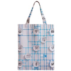 Icon Media Social Network Zipper Classic Tote Bag by Amaryn4rt