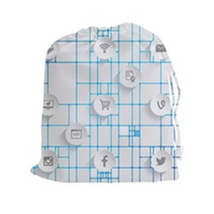 Icon Media Social Network Drawstring Pouches (xxl)