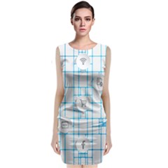 Icon Media Social Network Classic Sleeveless Midi Dress by Amaryn4rt