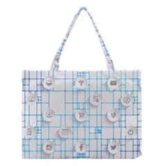 Icon Media Social Network Medium Tote Bag by Amaryn4rt