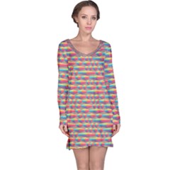 Background Abstract Colorful Long Sleeve Nightdress