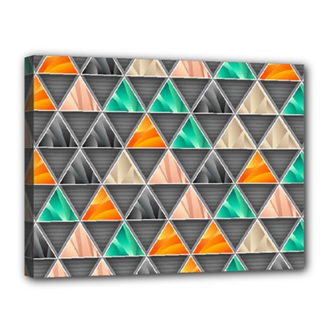 Abstract Geometric Triangle Shape Canvas 16  X 12 