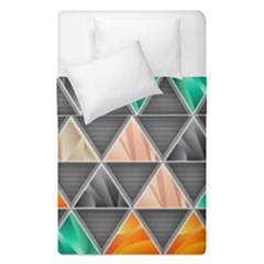 Abstract Geometric Triangle Shape Duvet Cover Double Side (single Size)