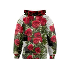 Red Roses Roses Red Flower Love Kids  Pullover Hoodie