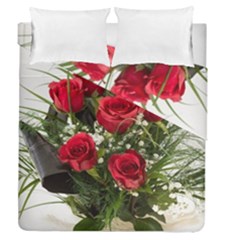 Red Roses Roses Red Flower Love Duvet Cover Double Side (queen Size)