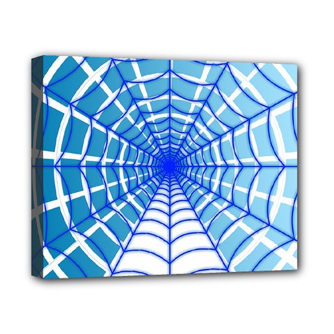 Cobweb Network Points Lines Canvas 10  X 8  by Amaryn4rt