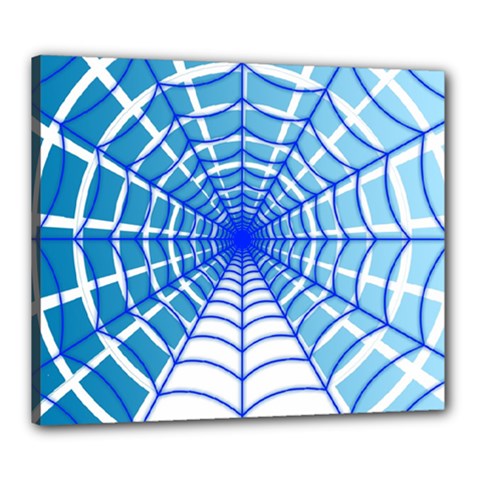 Cobweb Network Points Lines Canvas 24  X 20 