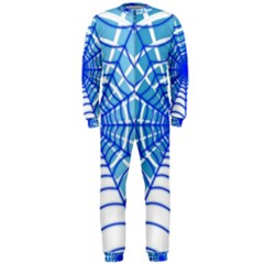 Cobweb Network Points Lines Onepiece Jumpsuit (men) 