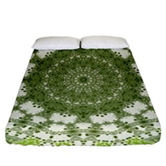 Mandala Center Strength Motivation Fitted Sheet (queen Size)