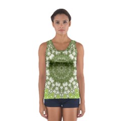 Mandala Center Strength Motivation Women s Sport Tank Top 