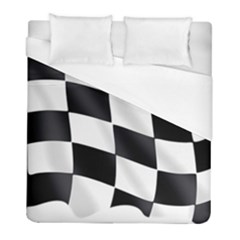 Flag Chess Corse Race Auto Road Duvet Cover (full/ Double Size) by Amaryn4rt