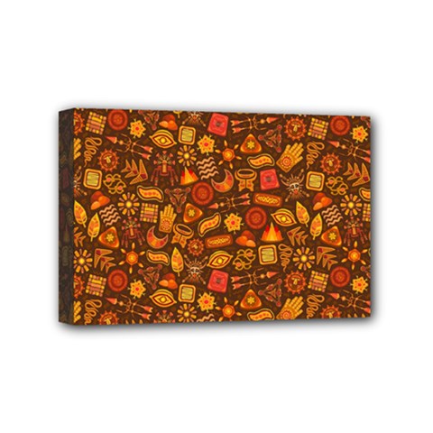 Pattern Background Ethnic Tribal Mini Canvas 6  X 4 