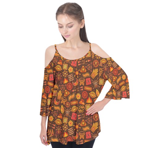 Pattern Background Ethnic Tribal Flutter Tees by Amaryn4rt