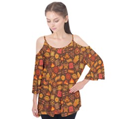 Pattern Background Ethnic Tribal Flutter Tees