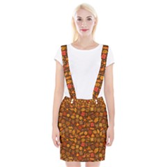 Pattern Background Ethnic Tribal Suspender Skirt