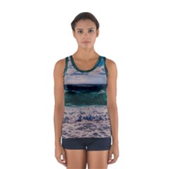 Wave Foam Spray Sea Water Nature Women s Sport Tank Top 